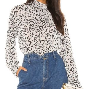 Bella Dahl Cheetah Print Blouse
